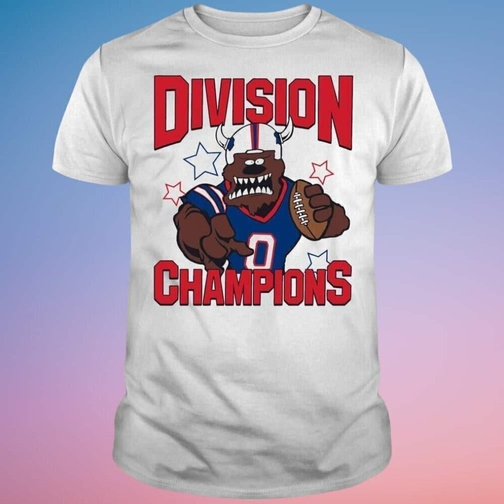 Buffalo Bills Division Champions NFL Football Team Spirit Celebration T-Shirt